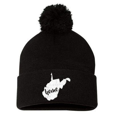 West Virginia Home State Pom Pom 12in Knit Beanie