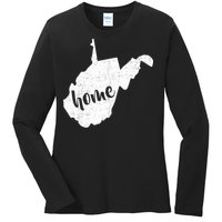 West Virginia Home State Ladies Long Sleeve Shirt