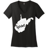 West Virginia Home State Women's V-Neck T-Shirt