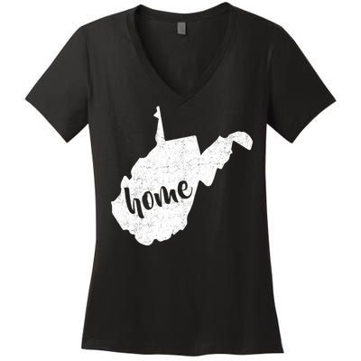 West Virginia Home State Women's V-Neck T-Shirt