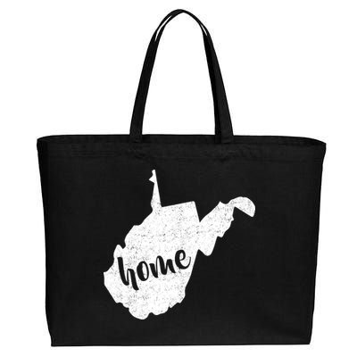 West Virginia Home State Cotton Canvas Jumbo Tote