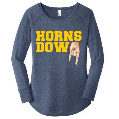 West Virginia Horns Down Football Fan Women's Perfect Tri Tunic Long Sleeve Shirt