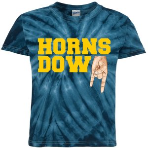 West Virginia Horns Down Football Fan Kids Tie-Dye T-Shirt