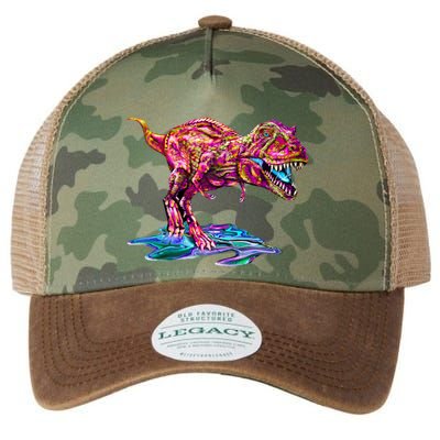 Wet Paint Colorful T-Rex Legacy Tie Dye Trucker Hat