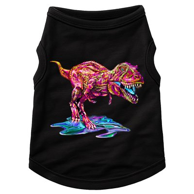 Wet Paint Colorful T-Rex Doggie Tank