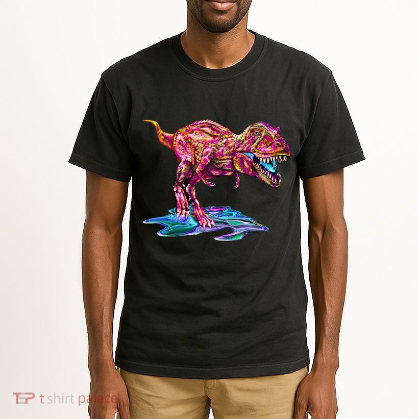 Wet Paint Colorful T-Rex Tall T-Shirt