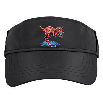Wet Paint Colorful T-Rex Adult Drive Performance Visor