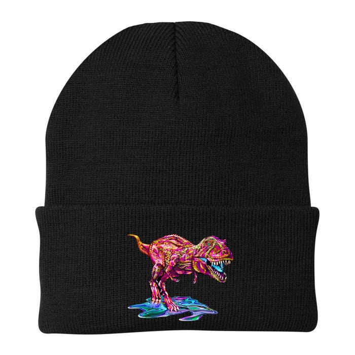 Wet Paint Colorful T-Rex Beanie