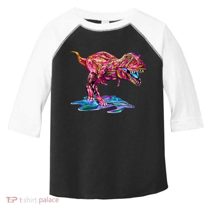 Wet Paint Colorful T-Rex Toddler Fine Jersey T-Shirt