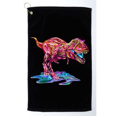 Wet Paint Colorful T-Rex Golf Towel