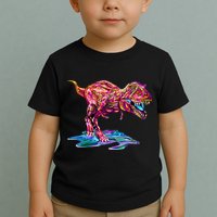 Wet Paint Colorful T-Rex Toddler T-Shirt