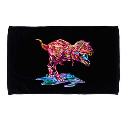 Wet Paint Colorful T-Rex Microfiber Hand Towel