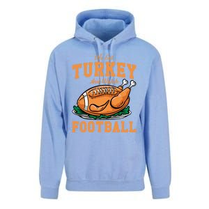 We Eat Turkey And Watch Football Turkey Day Thanksgiving Gift Unisex Surf Hoodie