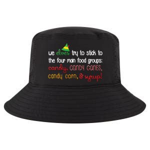 We Elves Try To Stick To Four Main Food Groups Cool Comfort Performance Bucket Hat