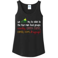 We Elves Try To Stick To Four Main Food Groups Ladies Essential Tank