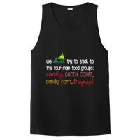 We Elves Try To Stick To Four Main Food Groups PosiCharge Competitor Tank