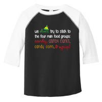 We Elves Try To Stick To Four Main Food Groups Toddler Fine Jersey T-Shirt