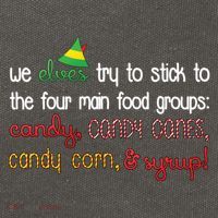 We Elves Try To Stick To Four Main Food Groups Cotton Canvas Backpack
