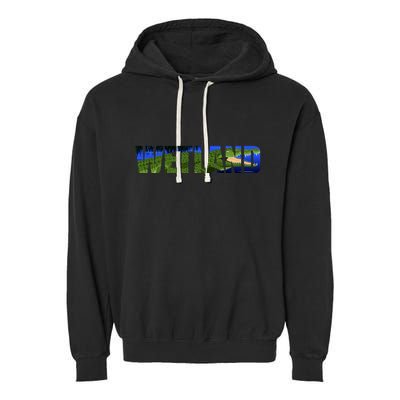 Wetland Gator Crocodile Garment-Dyed Fleece Hoodie