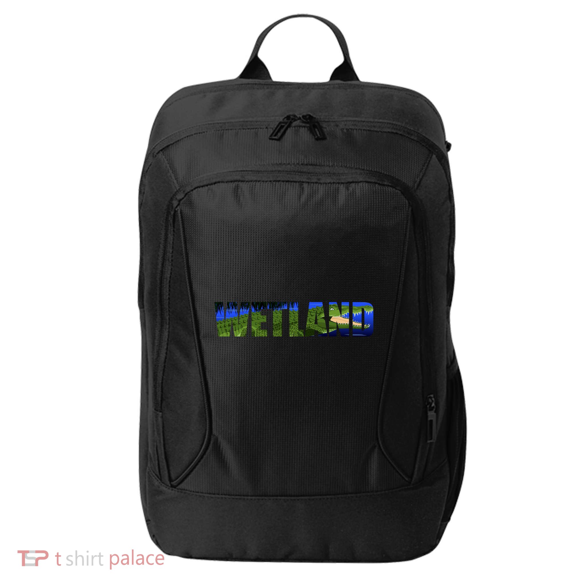 Wetland Gator Crocodile City Backpack
