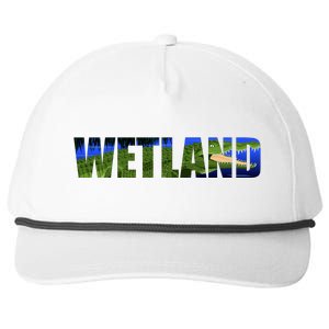 Wetland Gator Crocodile Snapback Five-Panel Rope Hat