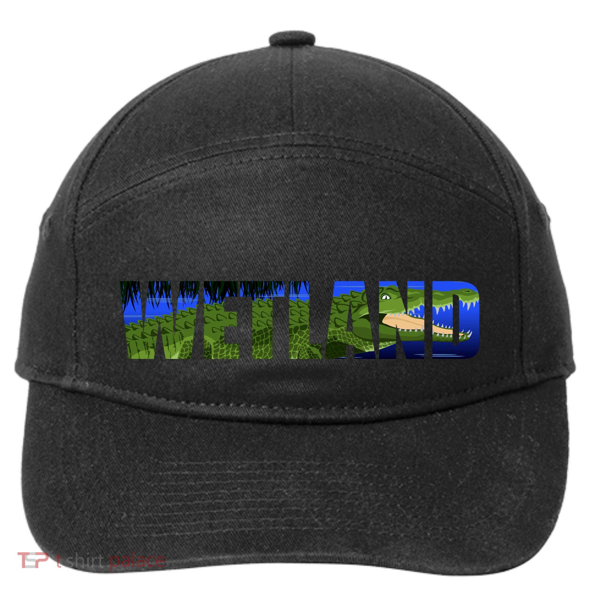 Wetland Gator Crocodile 7-Panel Snapback Hat
