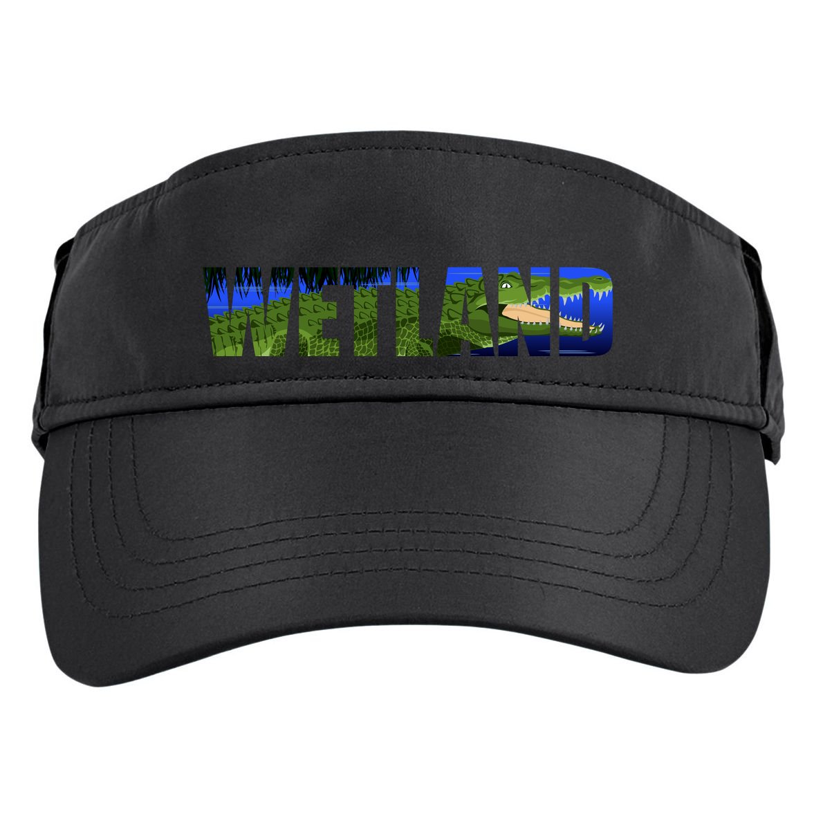 Wetland Gator Crocodile Adult Drive Performance Visor
