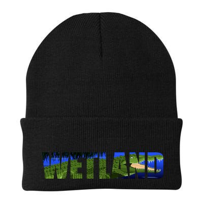 Wetland Gator Crocodile Knit Cap Winter Beanie