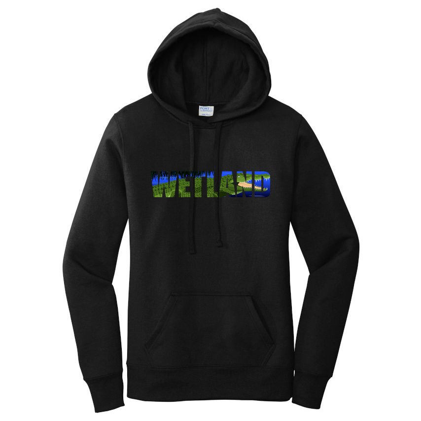 Wetland Gator Crocodile Women's Pullover Hoodie
