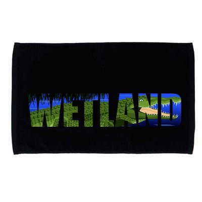 Wetland Gator Crocodile Microfiber Hand Towel