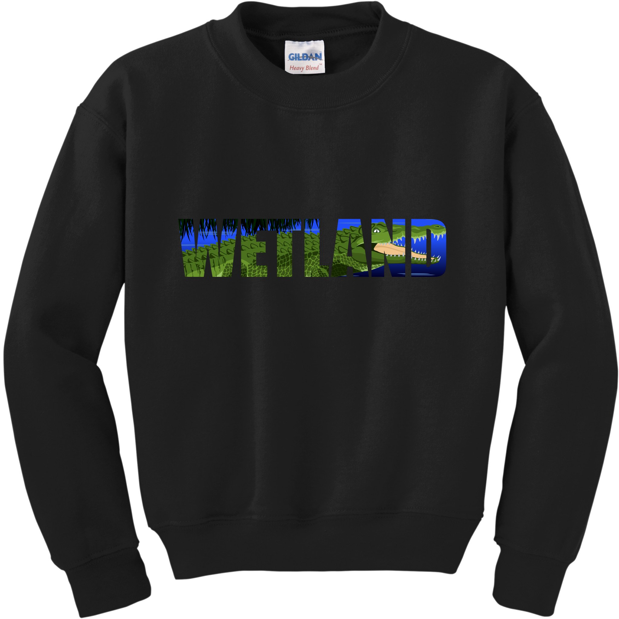 Wetland Gator Crocodile Kids Sweatshirt