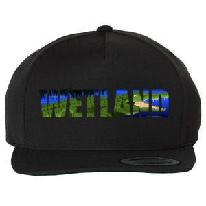 Wetland Gator Crocodile Wool Snapback Cap