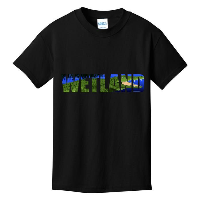 Wetland Gator Crocodile Kids T-Shirt