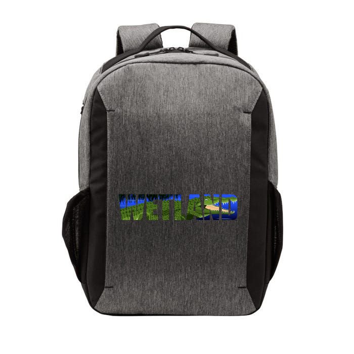 Wetland Gator Crocodile Vector Backpack