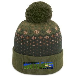 Wetland Gator Crocodile The Baniff Cuffed Pom Beanie