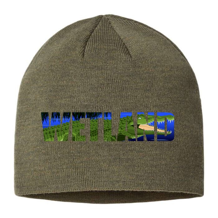 Wetland Gator Crocodile Sustainable Beanie