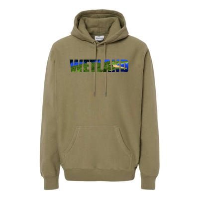 Wetland Gator Crocodile Premium Hoodie