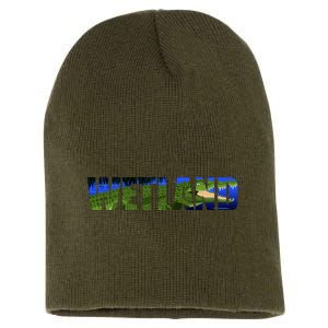 Wetland Gator Crocodile Short Acrylic Beanie