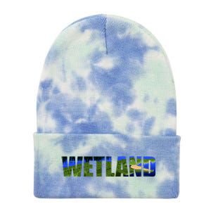 Wetland Gator Crocodile Tie Dye 12in Knit Beanie