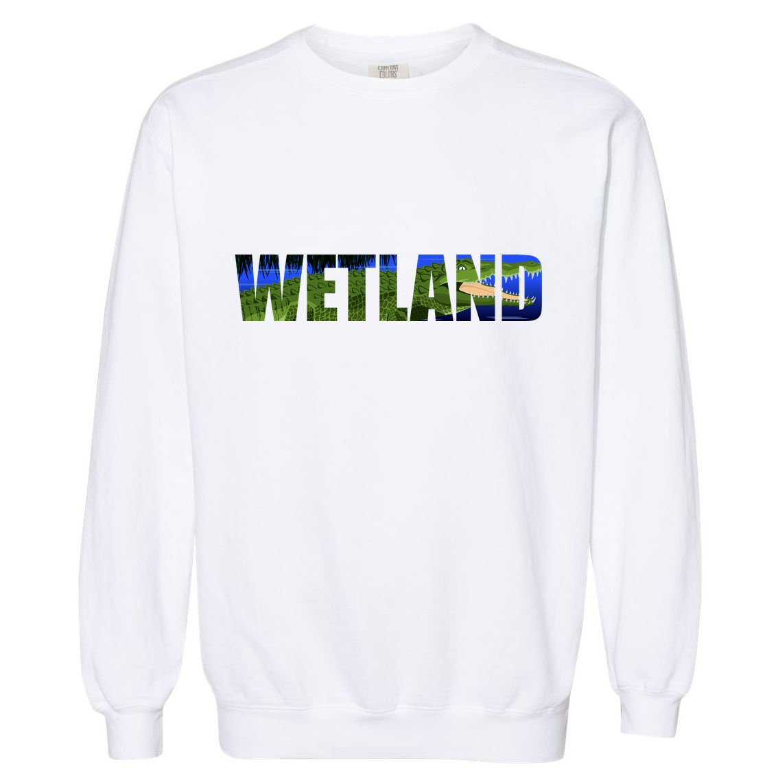 Wetland Gator Crocodile Garment-Dyed Sweatshirt