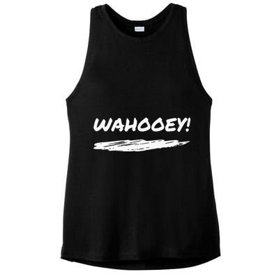 Wahooey! Excitement Unleashed. Shout It Out Ladies PosiCharge Tri-Blend Wicking Tank
