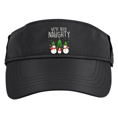 We've Been Naughty Christmas Snowman Adult Drive Performance Visor