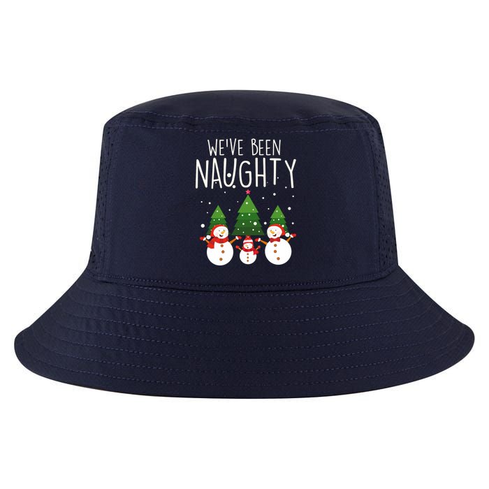 We've Been Naughty Christmas Snowman Cool Comfort Performance Bucket Hat