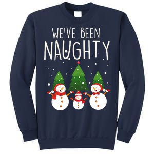 We've Been Naughty Christmas Snowman Sweatshirt