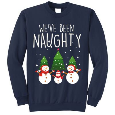 We've Been Naughty Christmas Snowman Sweatshirt