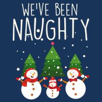 We've Been Naughty Christmas Snowman Tall T-Shirt