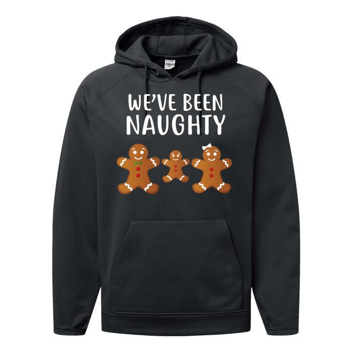 We've Been Naughty Gingerbread Performance Fleece Hoodie