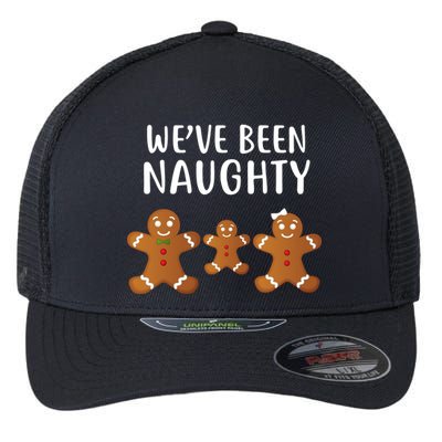 We've Been Naughty Gingerbread Flexfit Unipanel Trucker Cap
