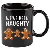 We've Been Naughty Gingerbread 11oz C Handle Ceramic Mug