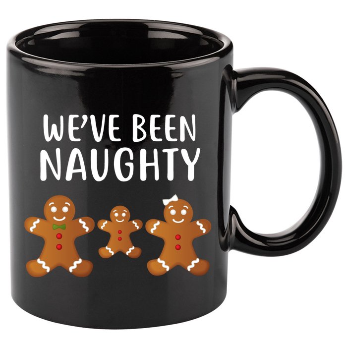 We've Been Naughty Gingerbread 11oz C Handle Ceramic Mug